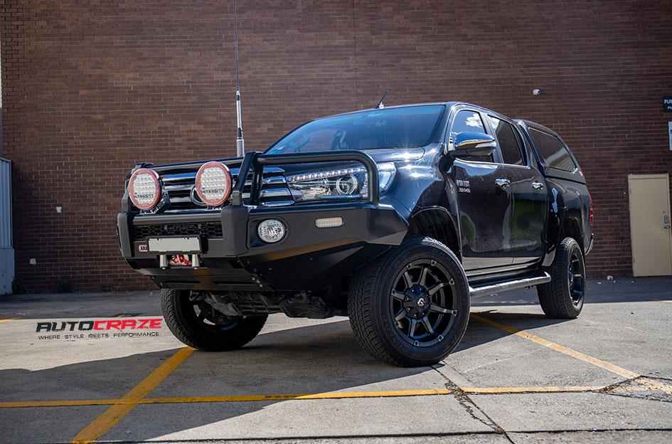 TOYOTA HILUX N80 4WD COUPLER BLACK MACHINED WITH DARK TINT